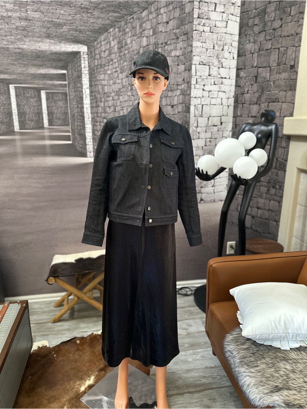 Louis Vuitton Vintage Dark Wash Denim Women’s Jacket Size 40